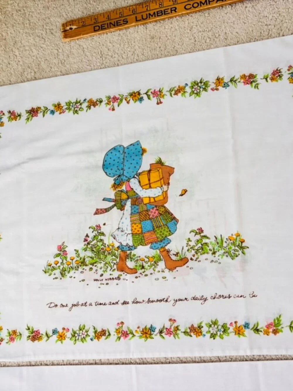 Set of Vintage 70's American Greetings Holly Hobbie pillowcases